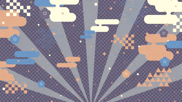 新年のおめでたい背景(9種)のサムネイル２枚目