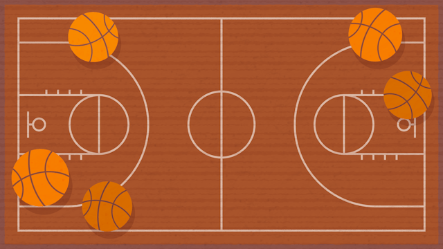 バスケットボールの背景(9種)のサムネイル２枚目