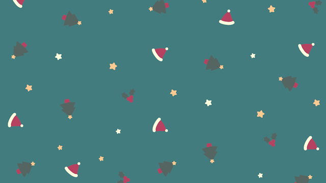 かわいいクリスマスな柄の背景(6種)のサムネイル１枚目