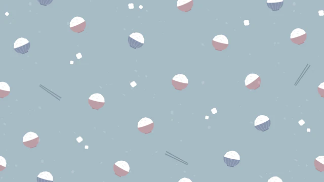 ごはんの柄の背景(7種)のサムネイル１枚目