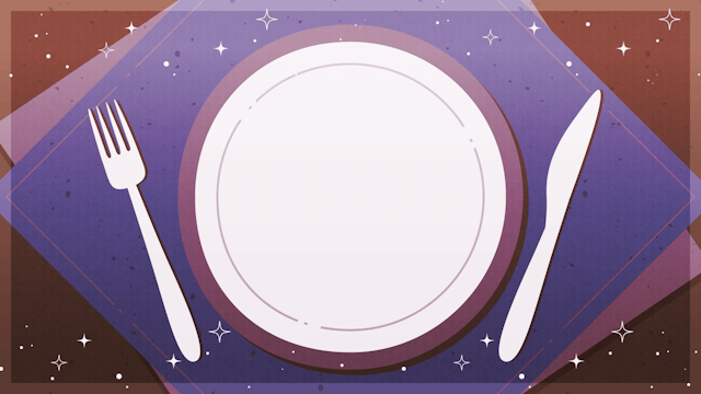 楽しいディナーのフレーム背景(9種)のサムネイル２枚目