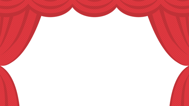 カーテンの背景とフレーム(12種)のサムネイル１枚目