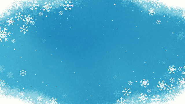 ふわふわ雪の結晶の背景(10種)のサムネイル１枚目