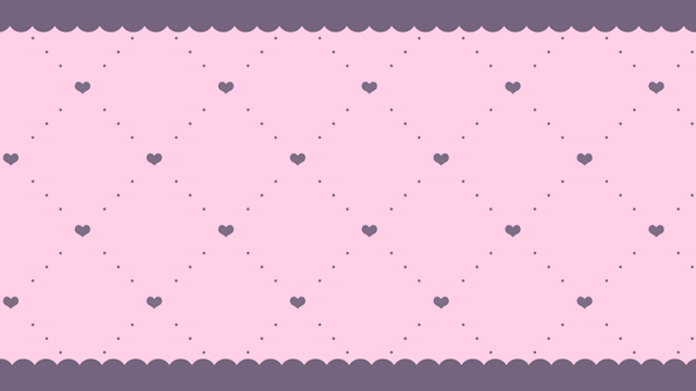 ハートパターンのかわいい背景(7種)のサムネイル１枚目