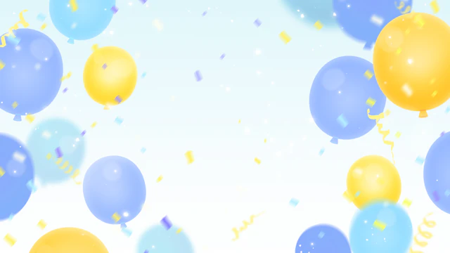 風船の飛ぶきれいな背景(7種)のサムネイル２枚目