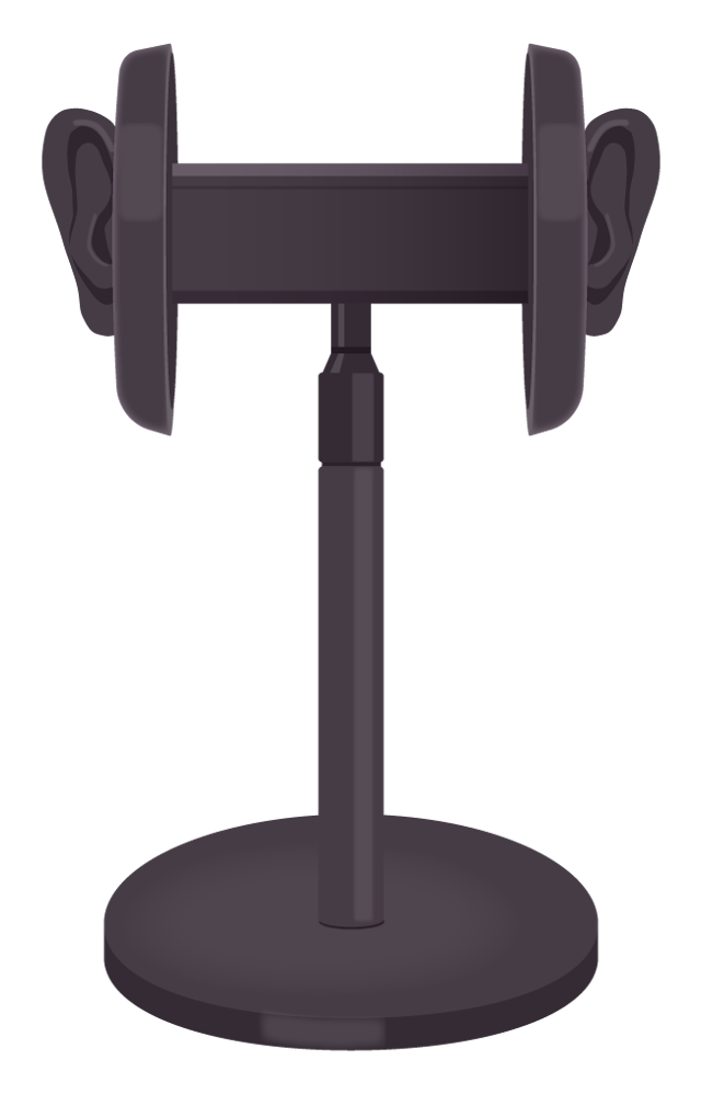 バイノーラルマイク・ダミーヘッドマイクのイラスト素材(6種)のサムネイル１枚目