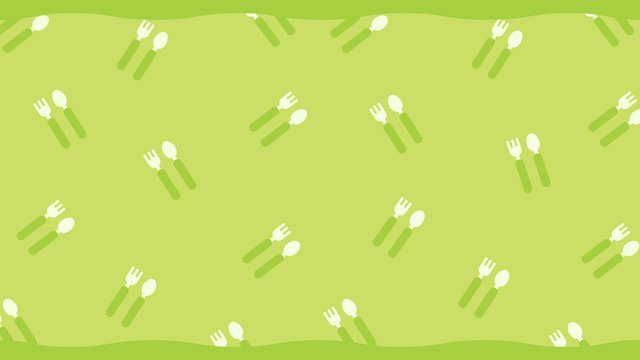 スプーンとフォーク柄の背景(7種)のサムネイル２枚目