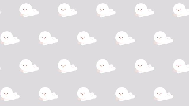 ビションフリーゼ柄の背景(12種＋1)のサムネイル２枚目