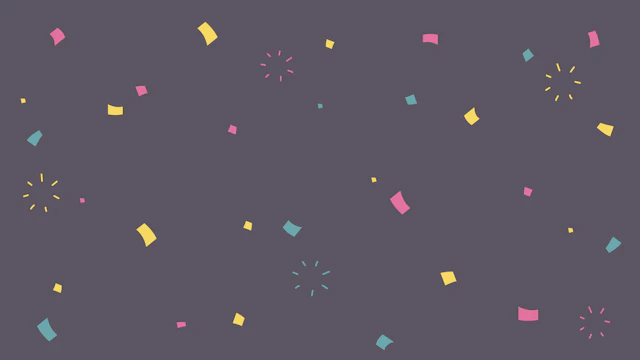 紙吹雪のかわいい背景(6種)のサムネイル２枚目