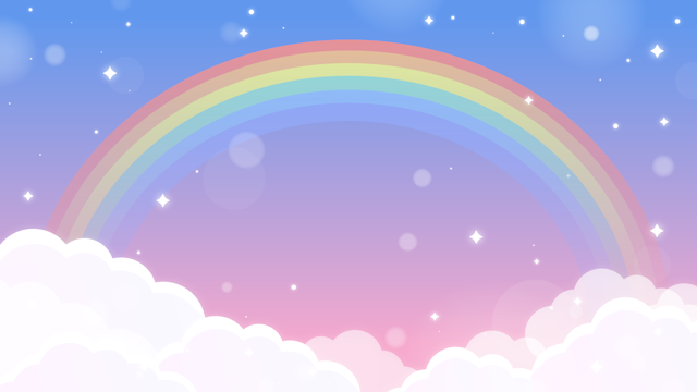 きれいな虹と空の背景(6種)のサムネイル２枚目