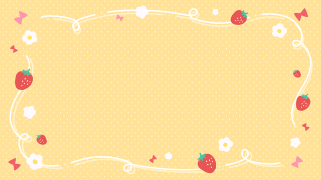いちごとお花のかわいい背景(6種)のサムネイル２枚目