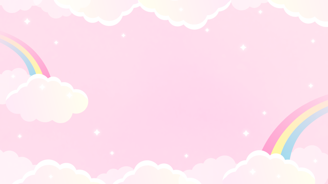 きらきら虹の背景(6種)のサムネイル１枚目
