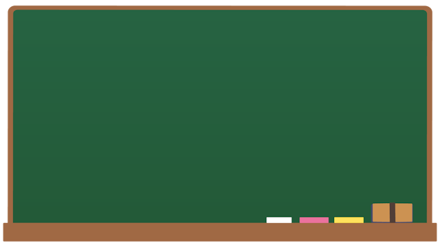 黒板のフレームイラスト素材(3種)のサムネイル１枚目