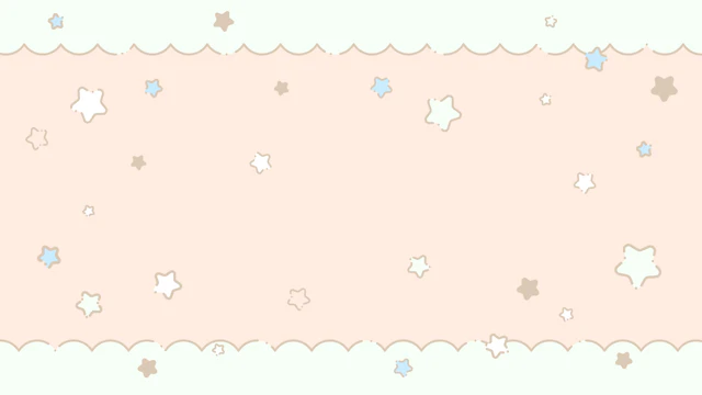 パステルカラーな星の背景(5種)のサムネイル２枚目