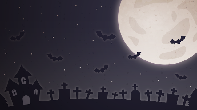 ハロウィンな月の背景(8種)のサムネイル２枚目