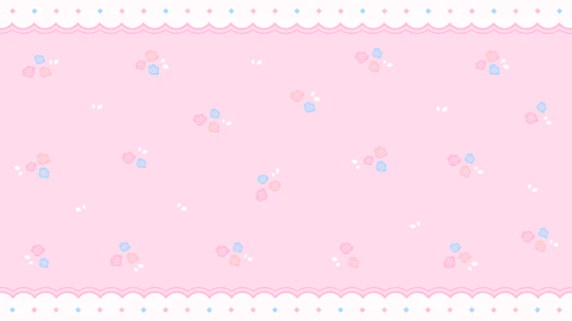 薔薇のかわいい背景(8種)のサムネイル１枚目