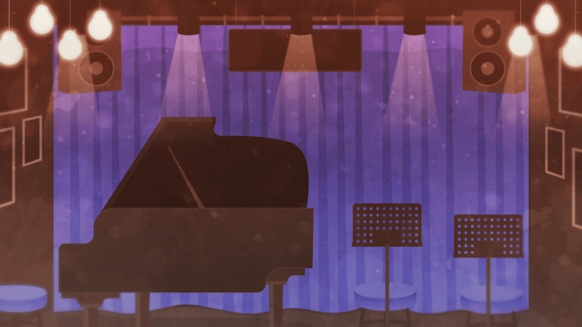 ジャズバーのステージな背景(5種)のサムネイル２枚目