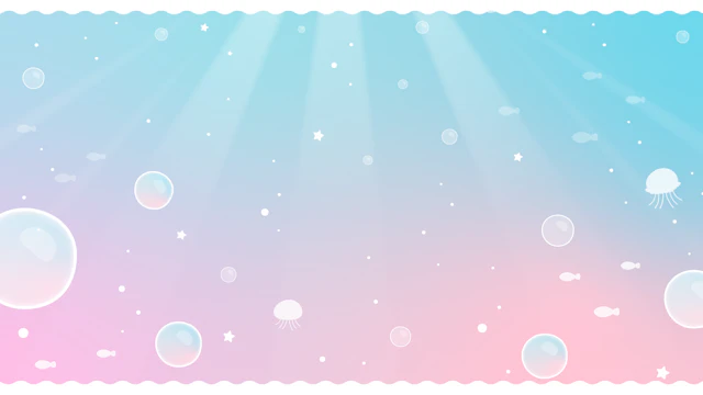 きれいな海の中の背景(6種)のサムネイル２枚目