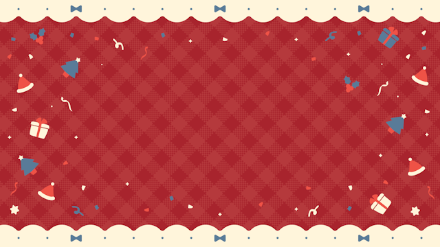 クリスマスのかわいい背景(11種)のサムネイル１枚目