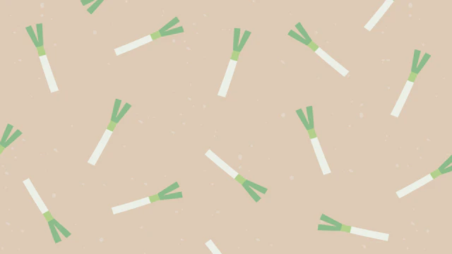 ネギの柄の背景(7種)のサムネイル１枚目