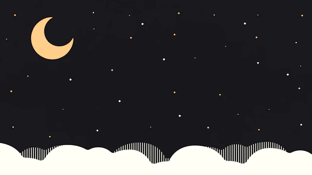 穏やかな夜の背景(9種)のサムネイル１枚目