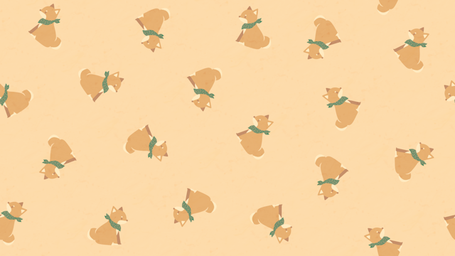 柴犬の柄の背景(10種)のサムネイル２枚目