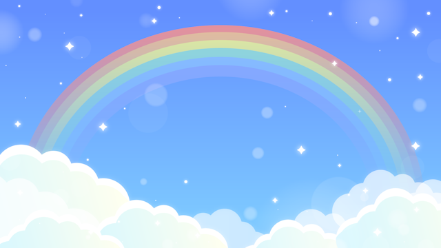 きれいな虹と空の背景(6種)のサムネイル１枚目