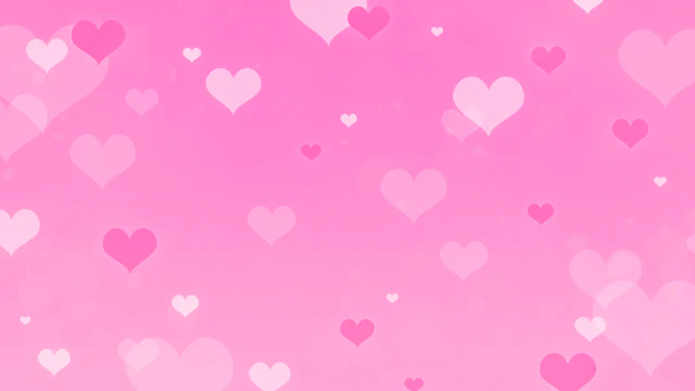 ふわふわハートの背景(6種)のサムネイル１枚目