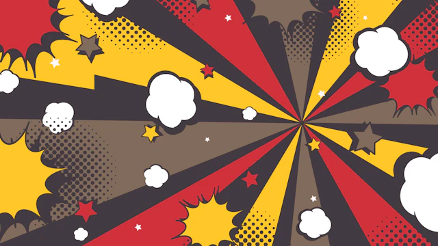 ポップな爆発の背景(11種)のサムネイル２枚目