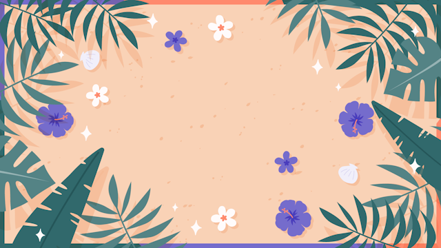 南国の夏休みな背景(10種)のサムネイル２枚目