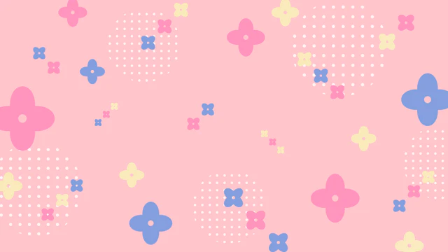 ビタミンカラーな花柄(3種)のサムネイル１枚目