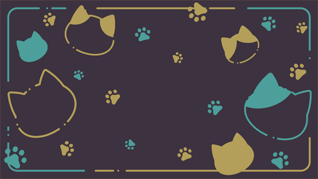 おおきめ猫柄の背景(10種)のサムネイル２枚目