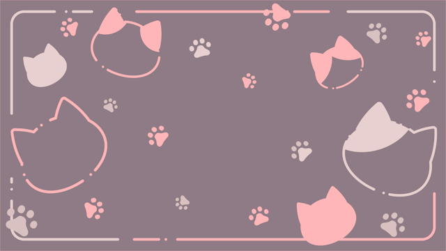 おおきめ猫柄の背景(10種)のサムネイル１枚目