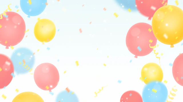 風船の飛ぶきれいな背景(7種)のサムネイル１枚目