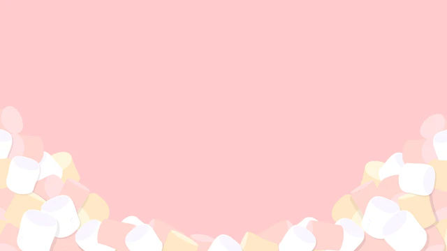 マシュマロのフレーム・背景素材(3種)のサムネイル１枚目