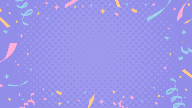 紙吹雪のかわいい背景2(7種)のサムネイル１枚目