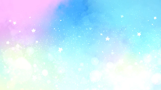 ゆめかわな手描き風の背景素材(3種)のサムネイル２枚目