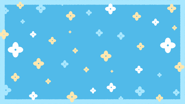 お花のシンプルパターン(3種)のサムネイル２枚目