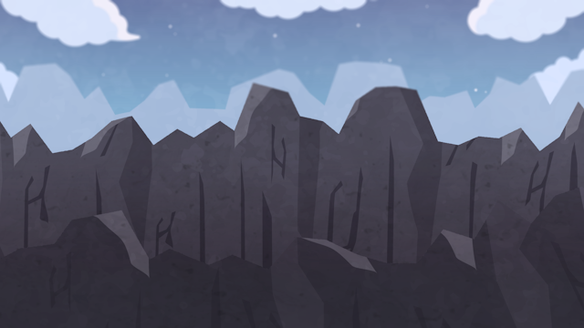 岩山と空の背景(6種)のサムネイル１枚目
