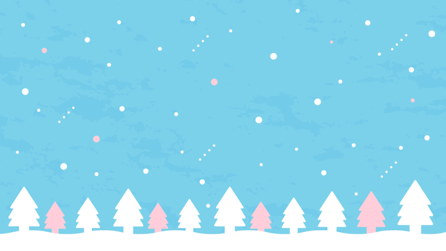 静かに降る雪と木々の背景(3種)のサムネイル１枚目