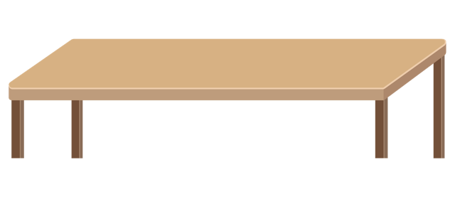 作業中のテーブルのイラスト素材(6種)のサムネイル１枚目