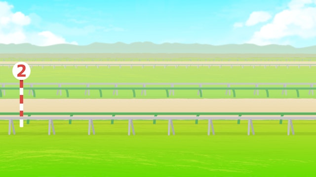 競馬場の背景素材(2種)のサムネイル１枚目