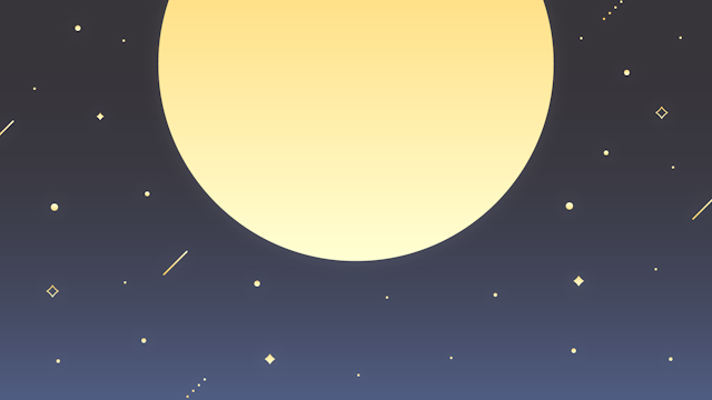 満月と星の背景(9種)のサムネイル２枚目