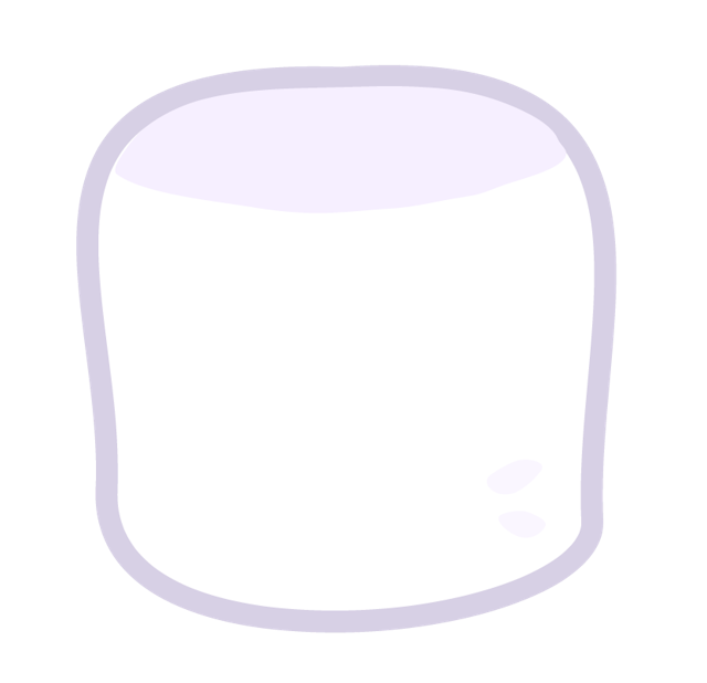 パステルカラーのマシュマロのイラスト素材(4種)のサムネイル１枚目