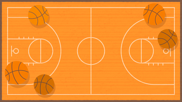 バスケットボールの背景(9種)のサムネイル１枚目