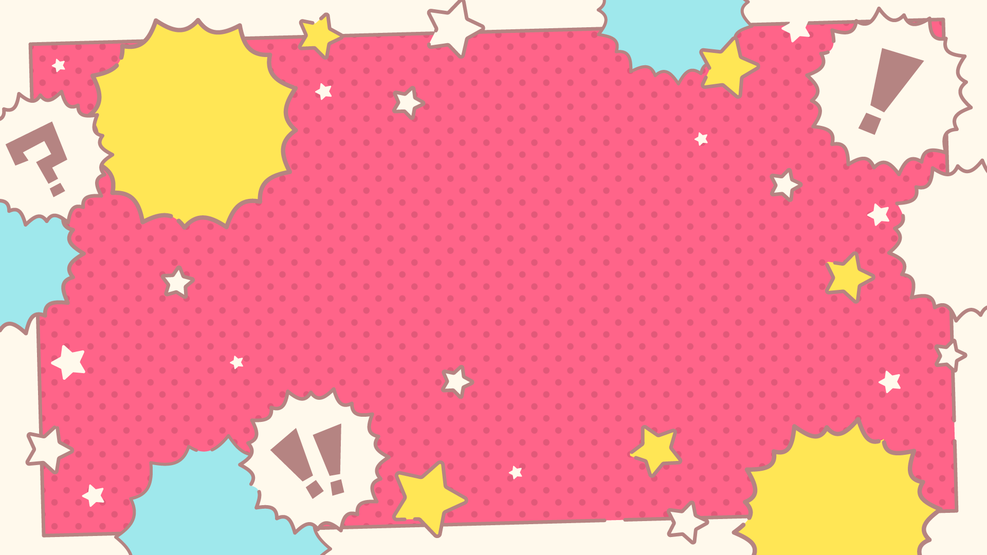 漫画風ポップフレーム(6種＋フキダシ)-スコマド