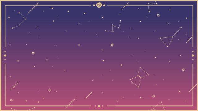 星座と薔薇フレームの背景(9種)のサムネイル１枚目
