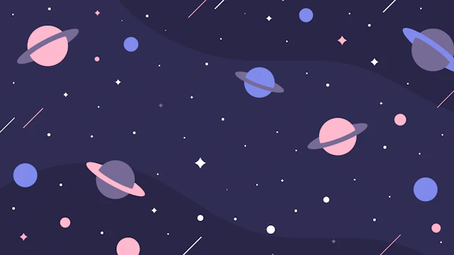 ポップな宇宙の背景(9種)のサムネイル２枚目