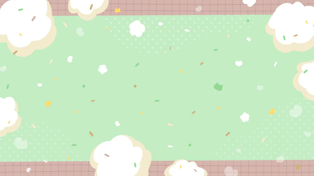 ふわふわお菓子な背景(10種)のサムネイル１枚目