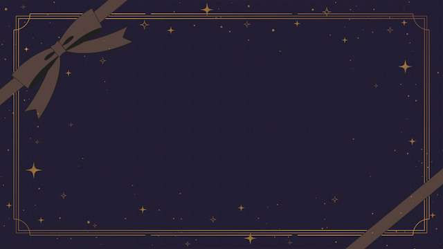 シックなリボンフレーム背景(9種)のサムネイル１枚目